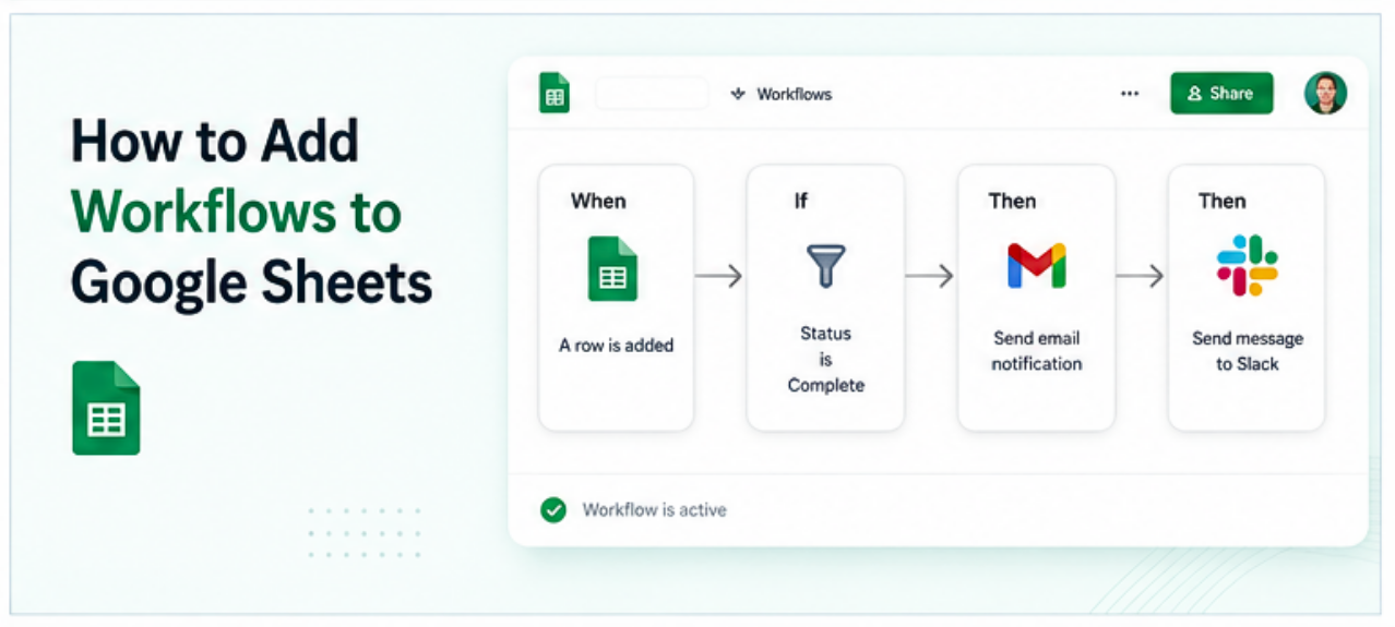 How to Add Workflows to Google Sheets